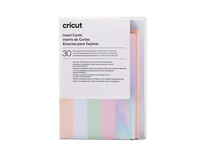 Cricut 2009468 Insert Princess 30-Pack voor gebruik Card Mat-2x2, 12.1cm x 16.8cm Maat R40,Zilver
