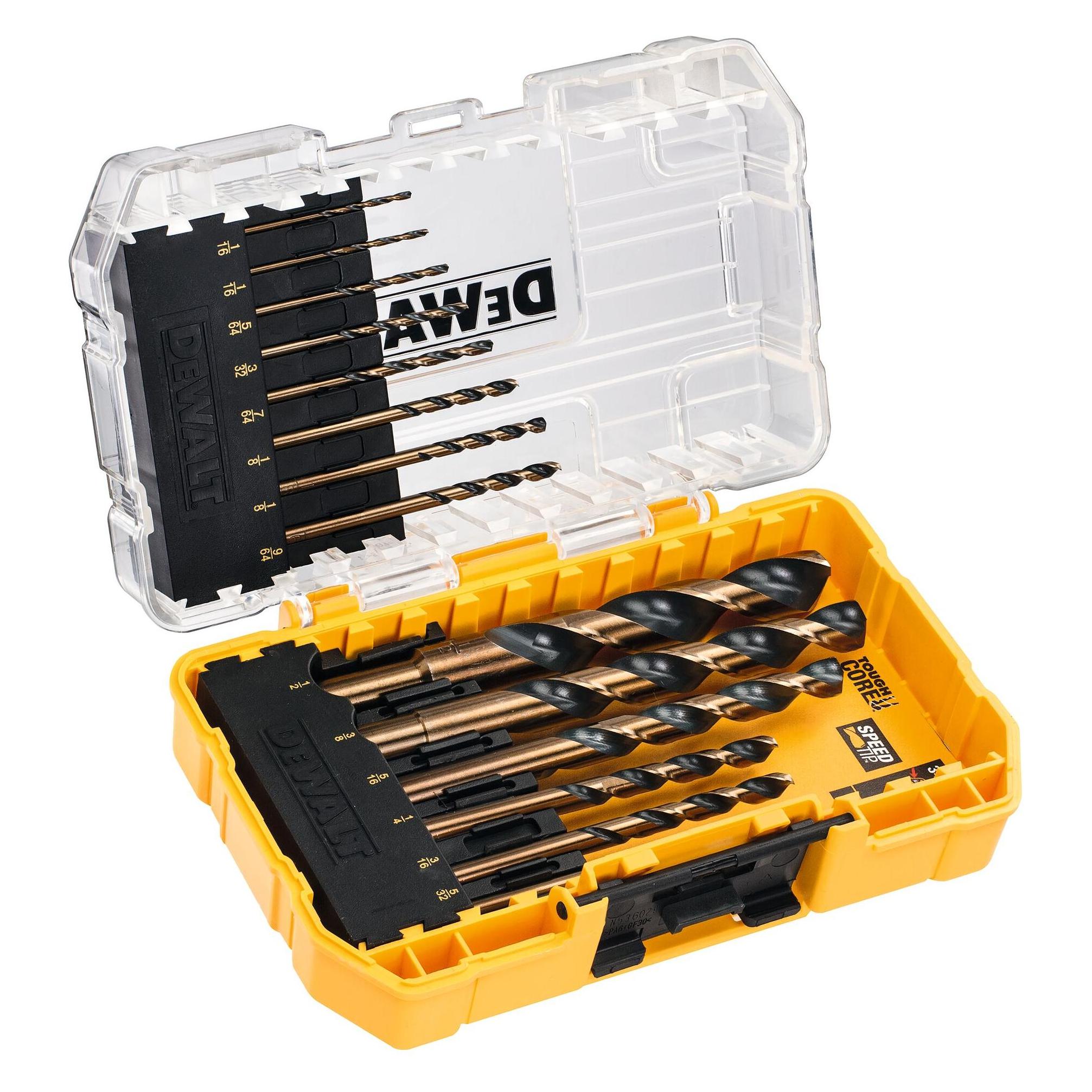 DeWalt HSS Spiralbohrer Satz 1mm 8mm, 14teilig, für verschiedene Materialien (DT70727-QZ)