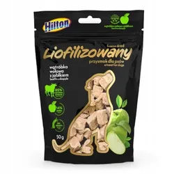 HILTON Gefriergetrocknetes Leckerli mit Rinderleber und Apfel 50 g für Hunde