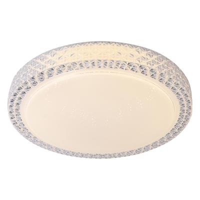 BRILLIANT Deckenleuchte "Badria", weiß, 1, Ø 58cm H: 12cm, 1 Stk., Leuchten, LED Wand- und Deckenlampe 58cm weiß, LED Deckenlampe LED Deckenleuchte