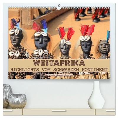 Westafrika, Highlights vom schwarzen Kontinent (hochwertiger Premium Wandkalender 2026 DIN A2 quer), Kunstdruck in Hochglanz