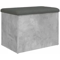 Décoshop26 - Aufbewahrungsbank Farbe Betongrau 62 x 42 x 45 cm Holzwerkstoff DEC024765 DEC024765