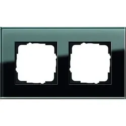 Rahmen 2f sw Esprit Glas geeignet für Unterputz-Installation