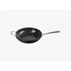 Le Creuset Bratpfanne hoch ESSENTIAL schwarz, Pfanne + Kochtopf, Schwarz