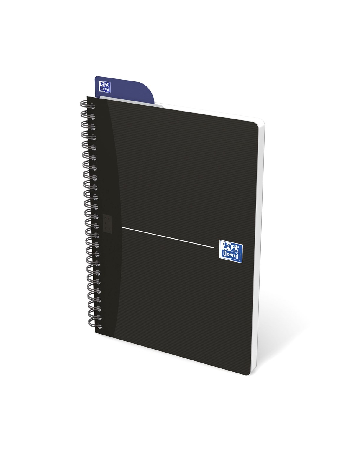 Oxford Office Essentials A5 Soft Card Twin-wire Notebook Ruled 180 Pages Black SCRIBZEE Compatible