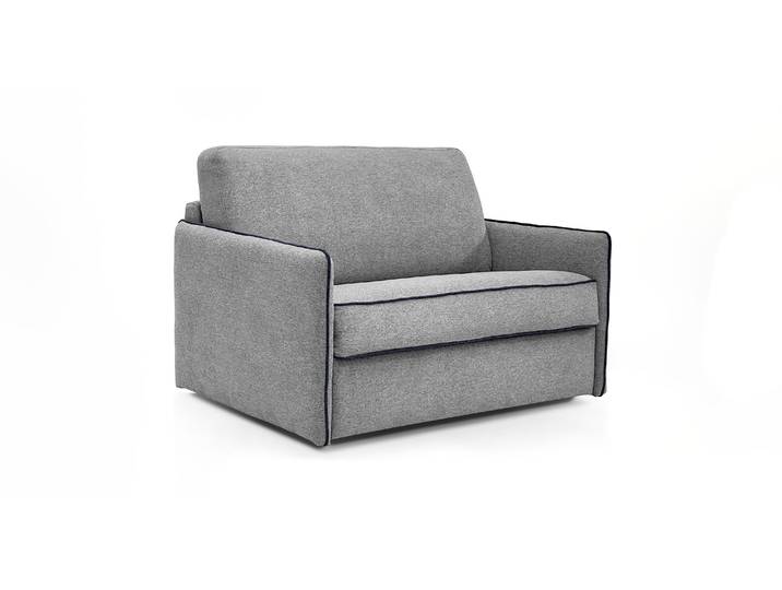ALBI - Fauteuil convertible - Velours, Gris clair