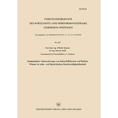 Systematische Untersuchungen von Kleinschiffsformen auf flachem Wasser im unter- und überkritischen Geschwindigkeitsbereich, Taschenbuch von Wilhelm