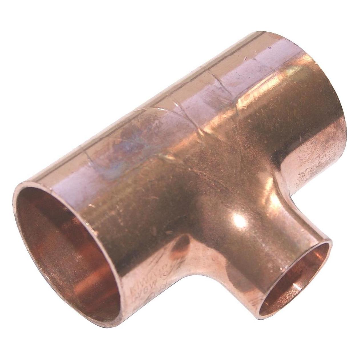 Viega Reducing tee 35x22x35mm, copper - 104375 (Rohrreduktion) (104375)