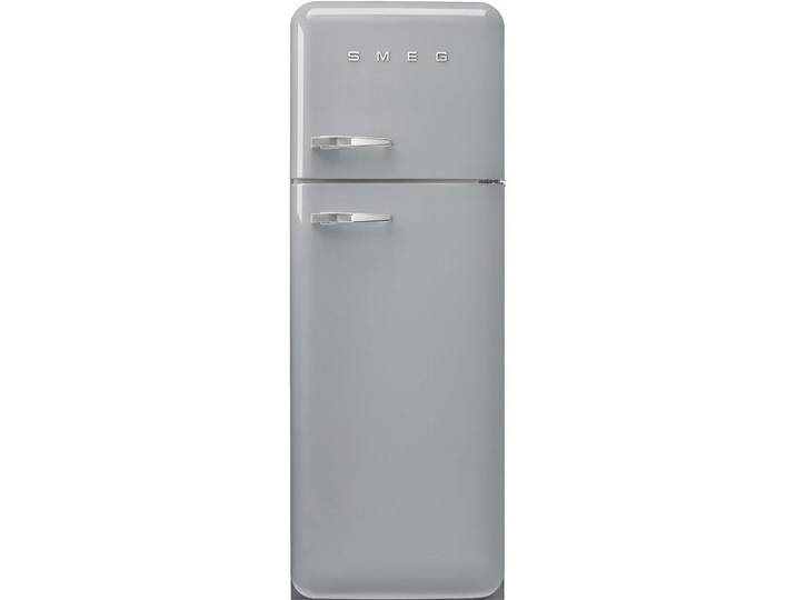 Smeg Kühl-Gefrier-Kombination, Silberfarben, Metall, 1 Schublade(n),3 Schublade(n) Schubladen, C, 60x172x72.8 cm, Made in Italy, Abtauautomatik, LED-Innenbeleuchtung, elektronische Temperaturregelung, No-Frost, Warneinrichtung bei Temperaturanstieg, Kälteakku, Urlaubsschaltung, Küchen, Küchenelektrogeräte, Kühl- & Gefrierschränke, Kühl- und Gefrierkombinationen