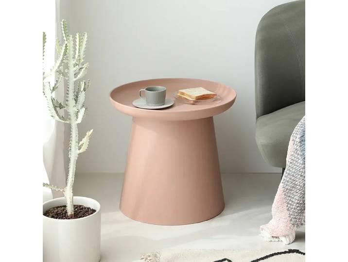 Salon ménage petite Table ronde canapé Simple Table basse nordique ronde en plastique Table d'appoint meubles salon