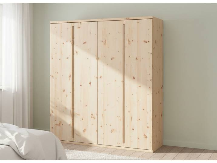 Zirbenschrank „Valentin“ 4-türig Massivholz Zirbe