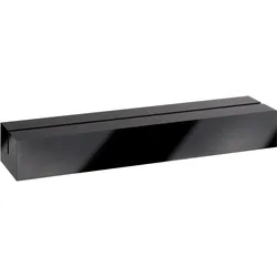 Kartenhalter aus Acryl, Sockel für variables Stecksystem MODUL schwarz | 210 mm | glänzend, Acryl (PMMA)