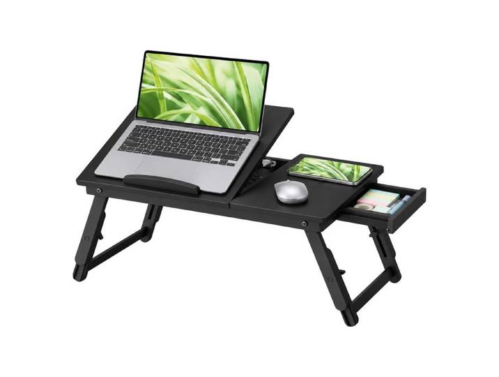 Relaxdays Table réglable pour ordinateur portable