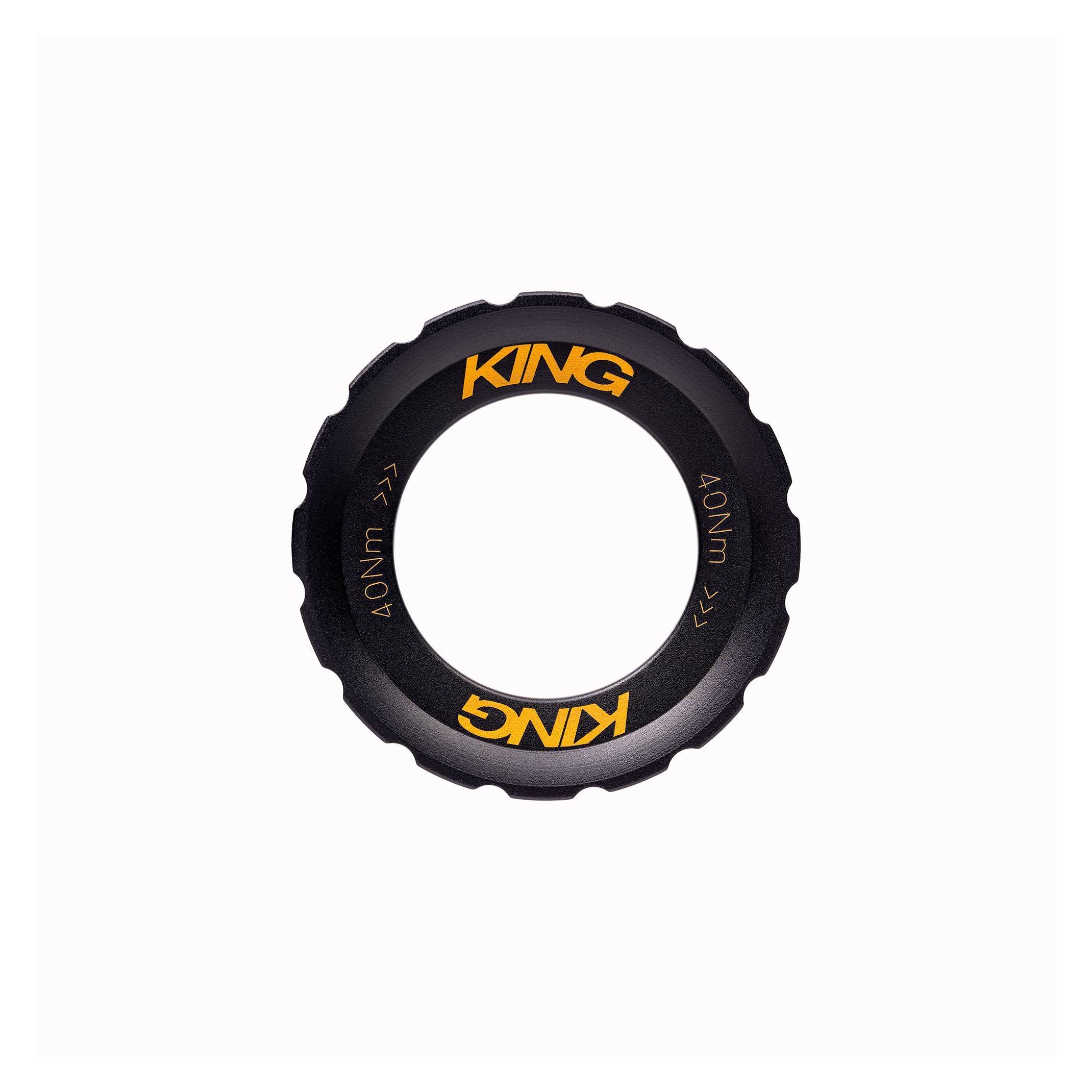 Chris King Centerlock Lockring, External Spline, two tone black/gold (57348171)