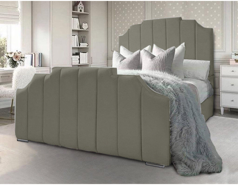 Etta Avenue Tyrion Upholstered Bed Asphalt Super King (6')