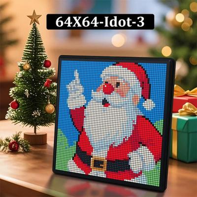 Uplifted Finds DIY LED Pixel Display RGB Panel Lamp Programmable Pixel Art Digital Screen 64 X 64 Idot 3