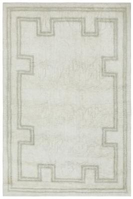 Terra by Obeetee Turin Border Gray Rug