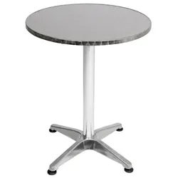 Lex Alu Bistrotisch Balkontisch Garten Terrasse Glastisch rund klappbar ⌀ 60 cm : Rund