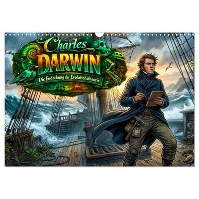 Charles Darwin - Die Entdeckung der Evolutionstheorie (Wandkalender 2027 DIN A3 quer), CALVENDO Monatskalender