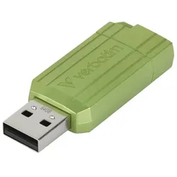 Verbatim Store n Go Pinstripe USB 2.0 Eucalyptus Green 64GB - - 64 GB USB-Stick USB Typ-A Blau