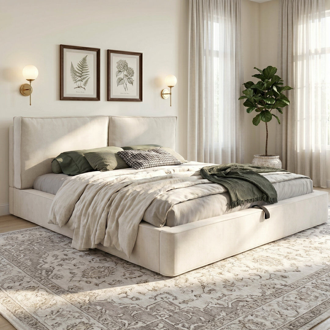 Brayden Studio Bed Beige 4ft6