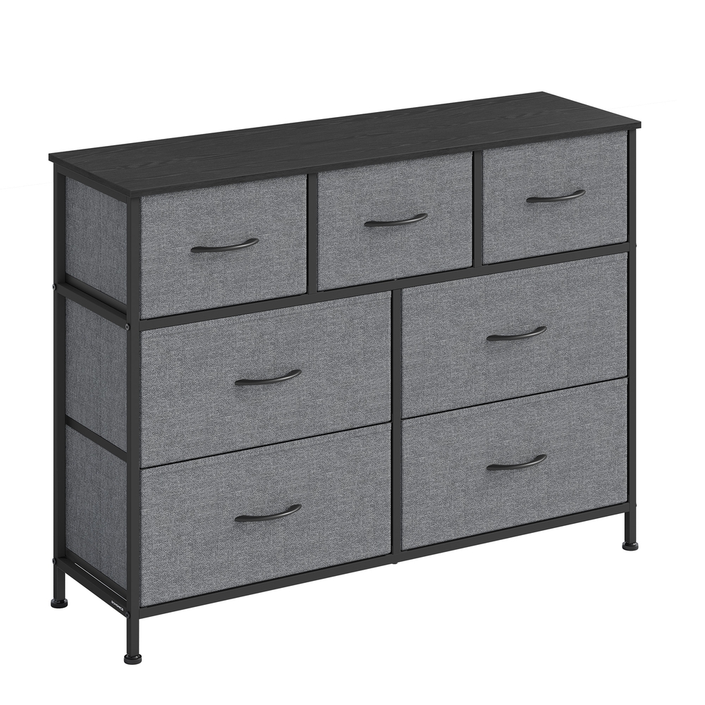 SONGMICS Kommode, Schrank, 7 Stoffschubladen LGSB35323G101