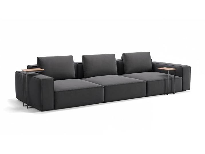 Stoff Sofa SELVA 3-Sitzer XXL Designersofa XXL Couch