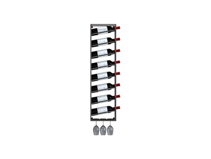Weinregal, Stark und stabil, platzsparend, for Restaurants, Wohnzimmer, Bars(Black,Large)