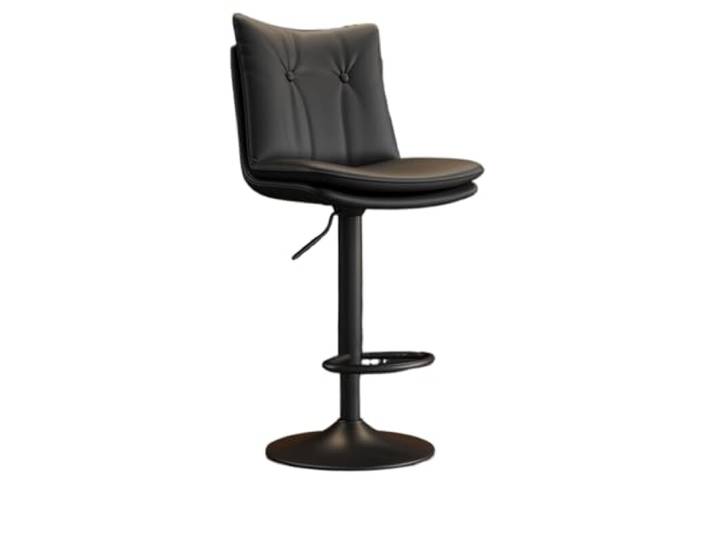 VNCdfhETs Barstuhl Verstellbare Barstühle Mit Rückenlehnen, Hohe Hocker for Esszimmer Barhocker(Black-B,2pcs)