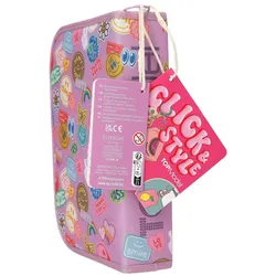 Depesche 13283 TOPModel 3 Fach Federtasche mit Anhänger GIRL POWER