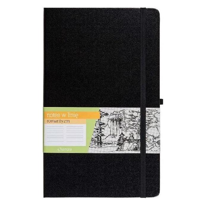 Antrax Notizbuch A6 Linie Romantik Schwarz ANTRA (A6, Liniert, Harter Einband) (40178462)