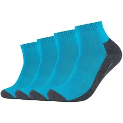 4er Pack camano Pro Tex Quarter Funktionssocken 0032 - turquoise 43-46