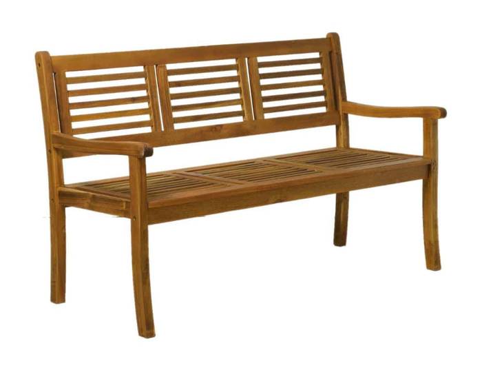 MiaMöbel Gartenbank Akazie 150cm Massivholz Akazie Modern