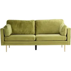 Ebuy24 Boom Sofa 3 Personen velour grün.