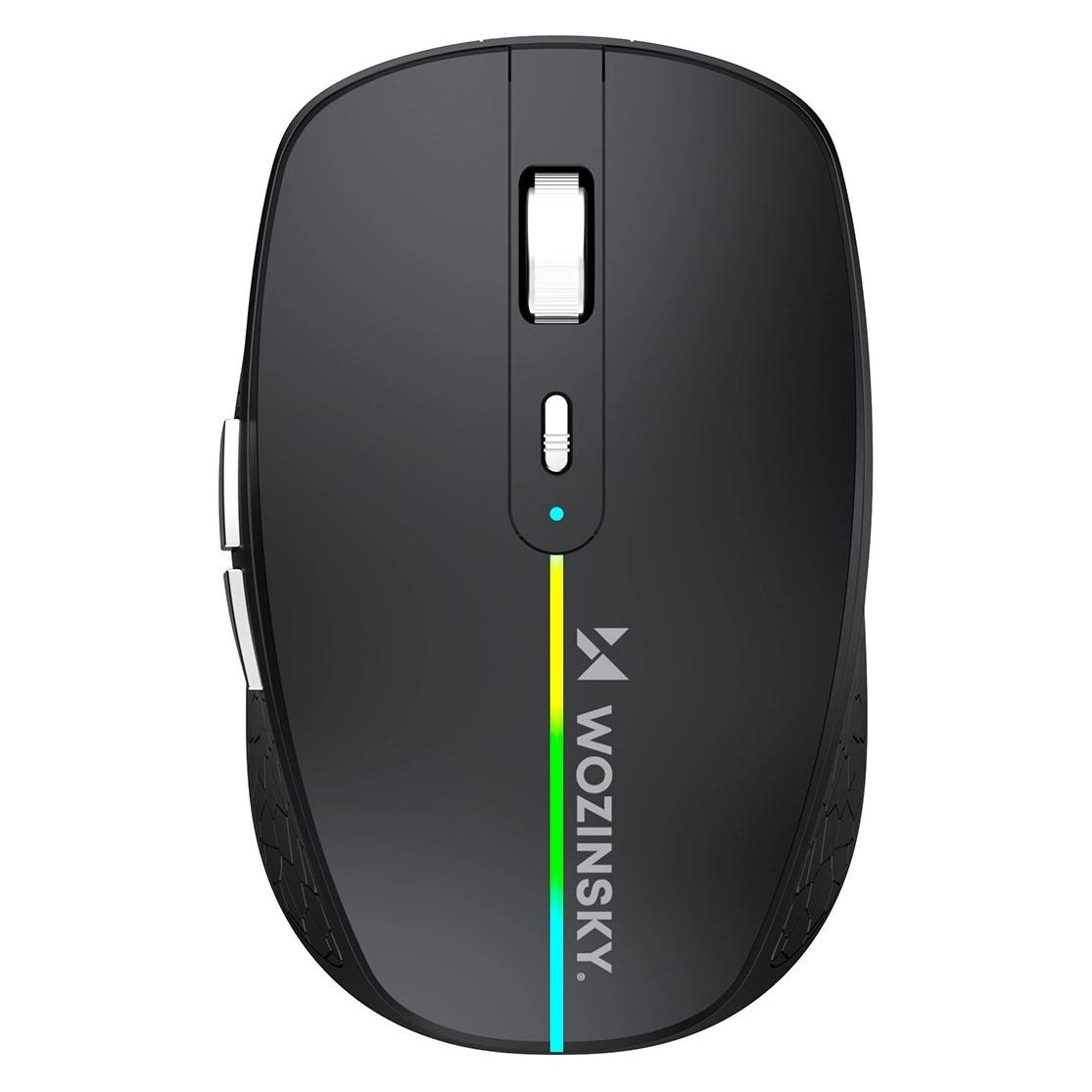 Wozinsky WMGK-1132 Kabellose Maus mit RGB-Hintergrundbeleuchtung - Schwarz (Kabelgebunden, Kabellos) (5907769384134)