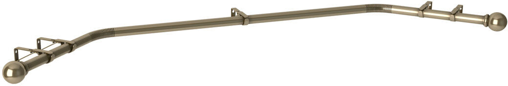 Symple Stuff 28mm 400cm Ball Eyelet 3-Sided Bay Pole Retail SS Chrome