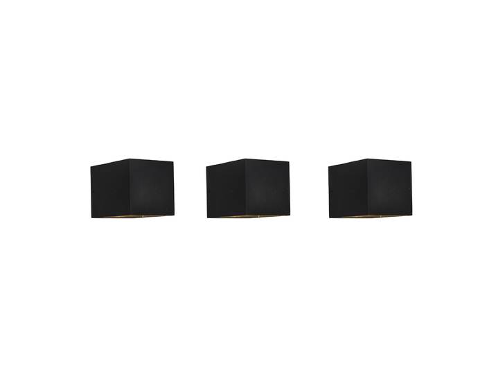 Ensemble de 3 appliques murales modernes noires - Transfer