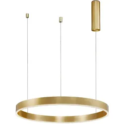 Nova Luce Motif LED Pendelleuchte Messing Gold 60 cm 40W 3000K dimmbar
