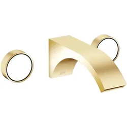 Dornbracht Cyo Dreiloch-Wand-Armatur 36712811-38 für Waschtisch, Ausladung 190mm, ohne Ablaufgarnitur, messing
