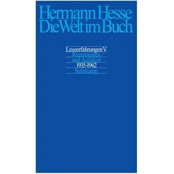 Hesse,H.:Welt im Buch.05 1935-1962, Belletristik von Hermann Hesse