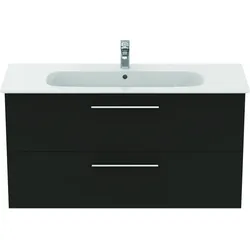 Ideal Standard i.life A Waschtisch-Paket, 1240x460x645mm, Griff chrom, K8747NV, Farbe: Carbongrau