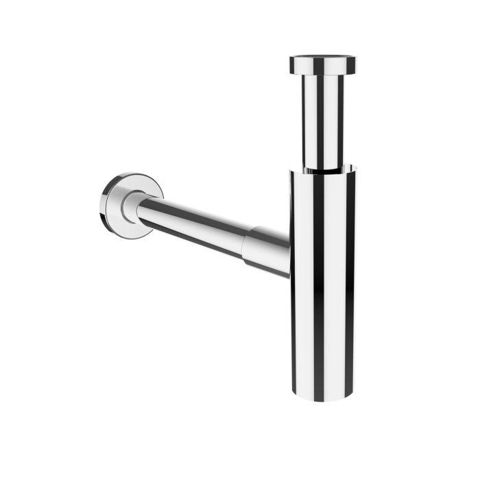 LAUFEN Absaug-Siphon H8939470000001 DN32, mit verlängertem Ablaufrohr, verchromt