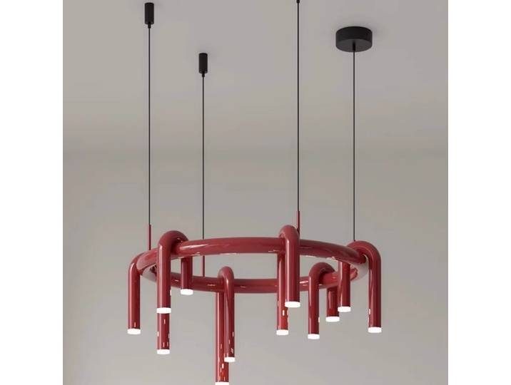 Plafonnier LED en Fer en Forme de U au Design Nordique Créatif, Luminaire Décoratif d'Nik, Idéal pour un Salon, un Bar ou un Restaurant