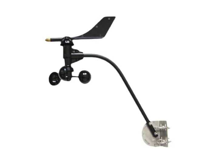 Drei Tassen Windgeschwindigkeitssensor Messgerät Zubehör Aluminiumlegierung(Black wind sensor modbus rs485)