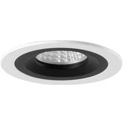 Brumberg 45007550 Einbaumodul rund, weiss struktur / schwarz struktur, Durchmesser: 92 mm, Decken