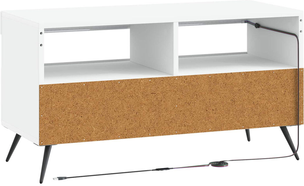 Metro TV Stand White 43cm H x 81cm W x 35cm D