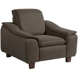 POLSTERSESSEL Kaylil Flachgewebe braun