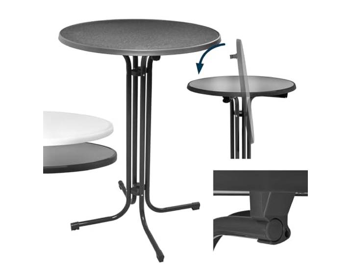Beautissu 3er Set Stehtisch klappbar Stabiler Outdoor Bistrotisch