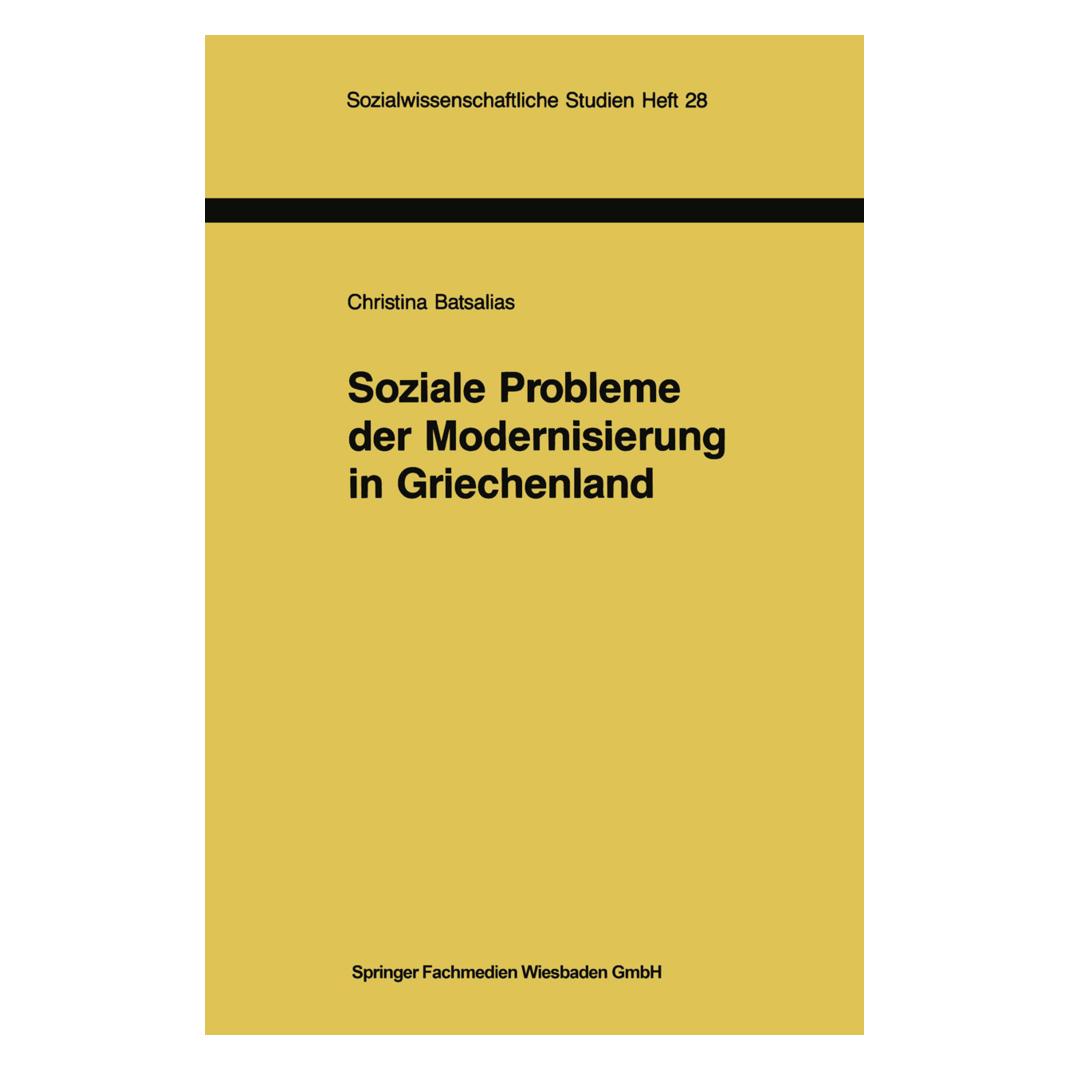 VS Soziale Probleme der Modernisierung in Griechenland (Deutsch, Softcover, Christina Batsalias) (55537169)