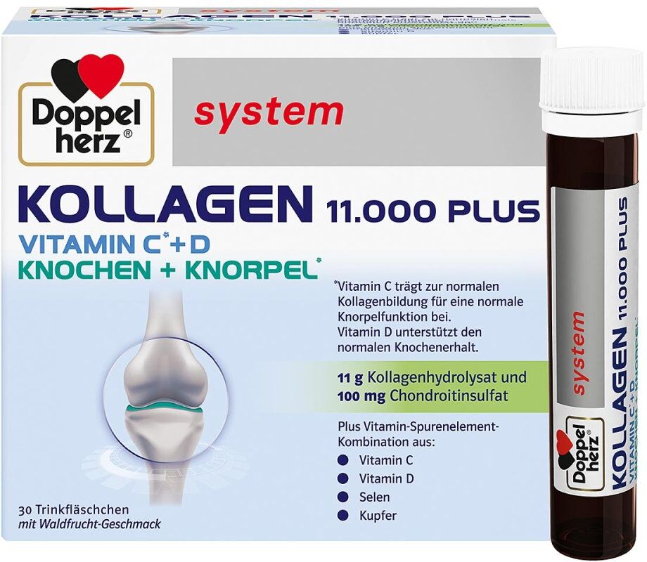 Doppelherz Kollagen 11.000 Plus System Ampullen 30X25ml